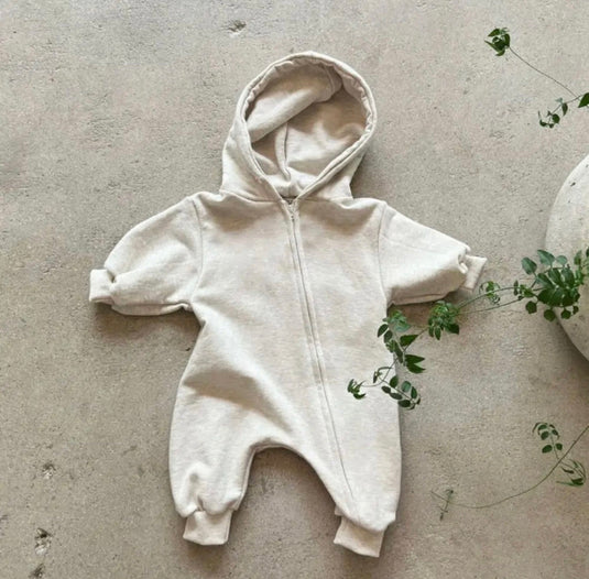 Combinaison en coton bébé manches longues zippée – Kali