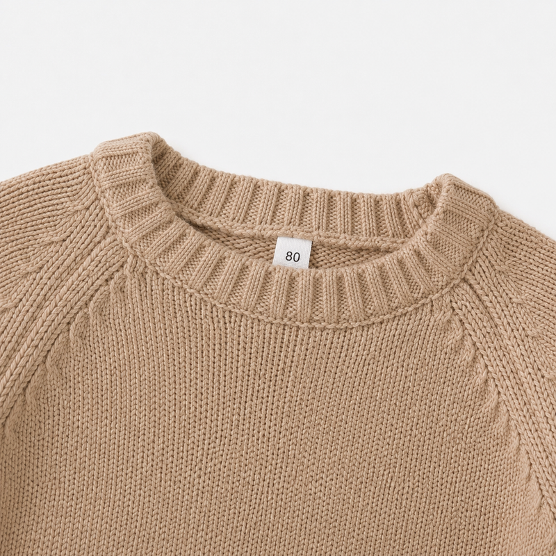 Load image into Gallery viewer, Baby and Boys Knitted Cotton Sweater – Autumn-Winter
