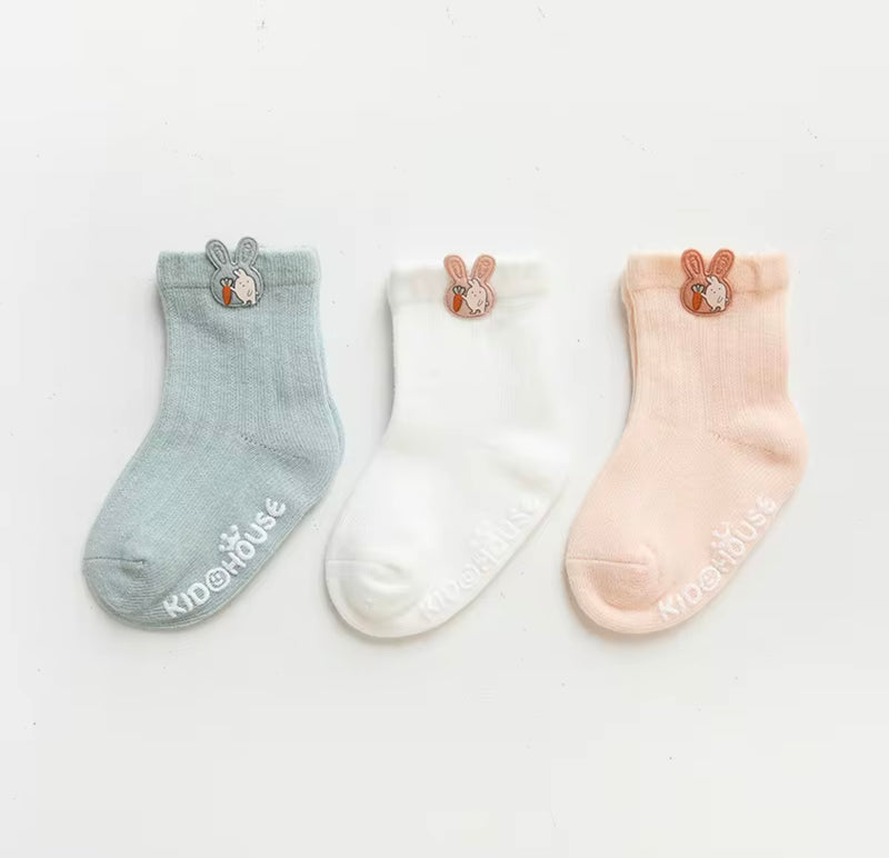 Load image into Gallery viewer, Ensemble de 3 paires de chaussettes Kali - Boutique Kaki Lilas
