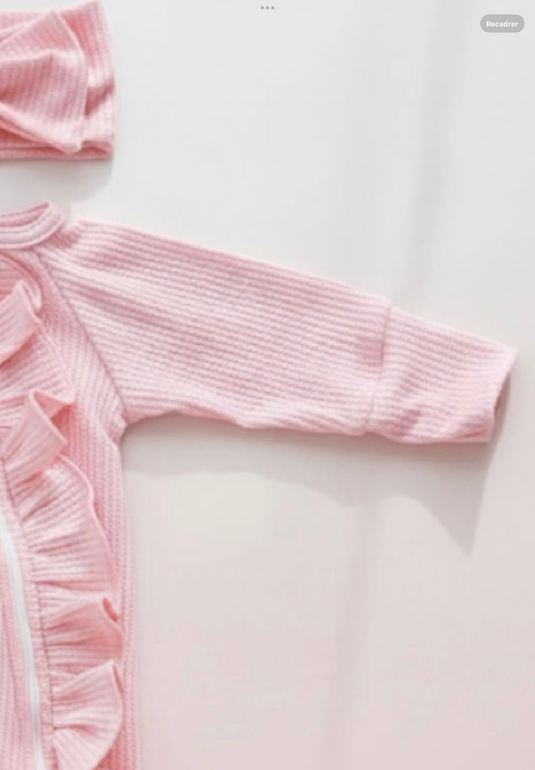 Barboteuse bébé fille rose bohème chic en coton doux– Kali