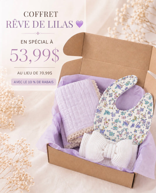 10 % de rabais sur tous les coffrets cadeaux 💜