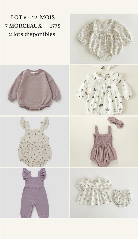 Lot de vêtements pour bébé 6-12 mois