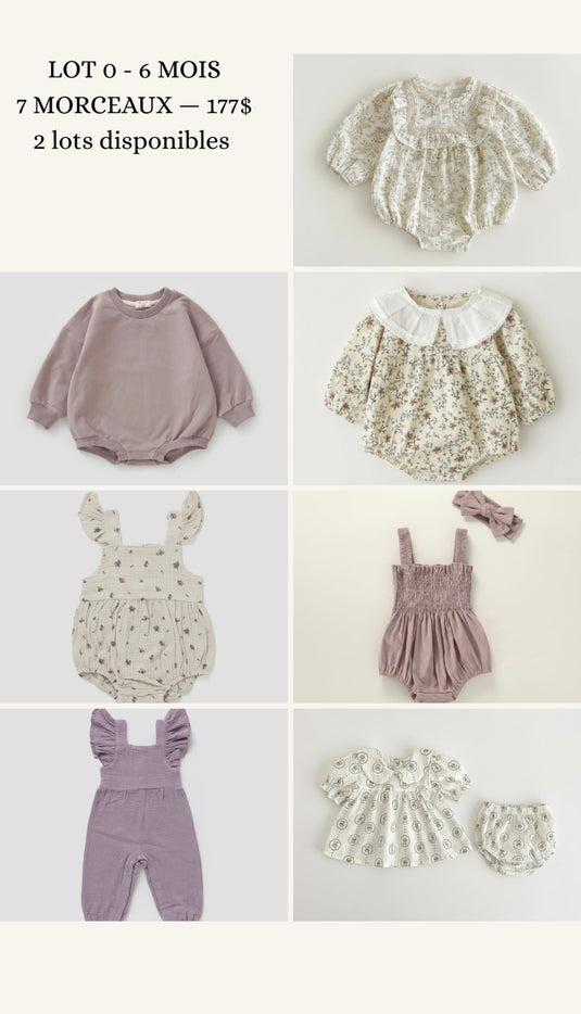 Lot de vêtements pour bébé 0-6 mois