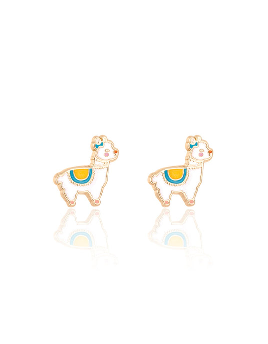 BOUCLES D'OREILLES EN ÉMAIL - LAMA - GIRL NATION