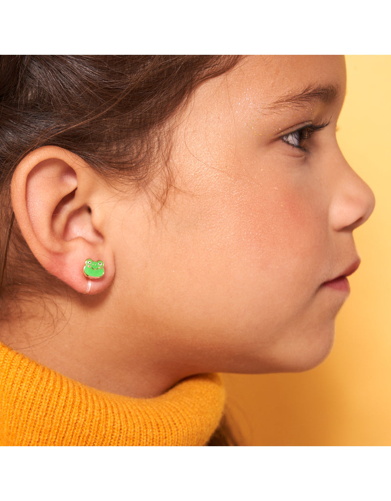 Chargez l'image dans la visionneuse de la galerie, BOUCLES D'OREILLES À CLIP EN ÉMAIL - POIRE ROSE - GIRL NATION
