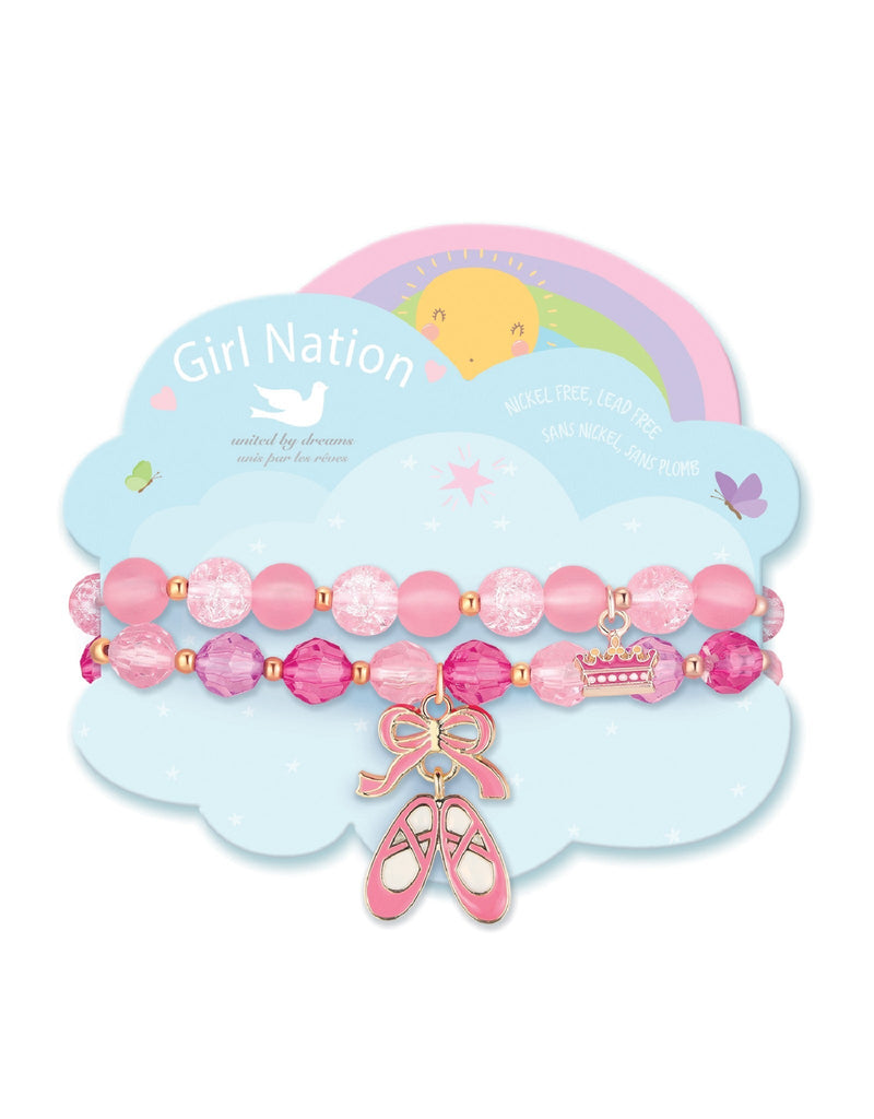 Load image into Gallery viewer, DUO DE BRACELETS - BALLERINE - GIRL NATION
