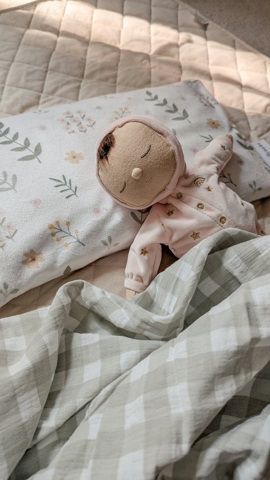 TAIE D'OREILLER POUR ENFANT - FLEURS DES CHAMPS - VEILLE SUR TOI