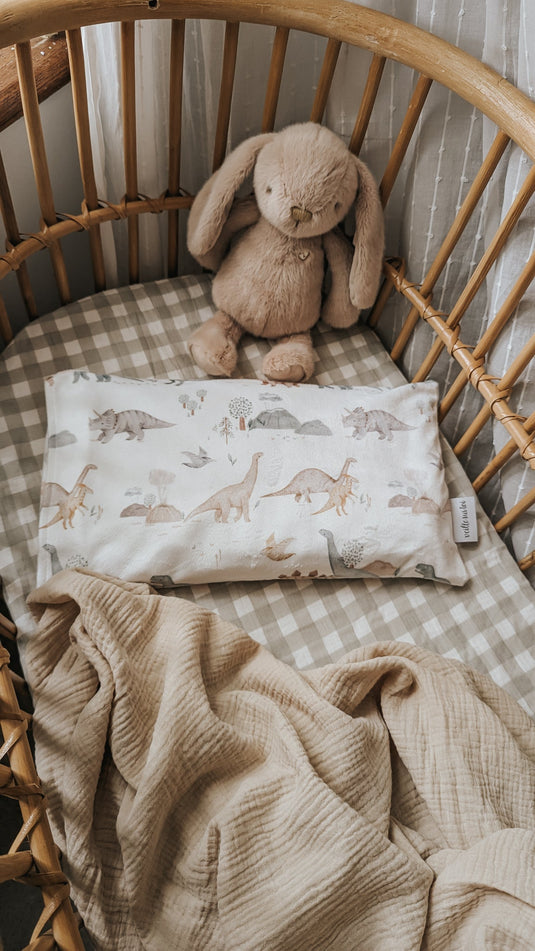 TAIE D'OREILLER POUR ENFANT - JURASSIQUE - VEILLE SUR TOI