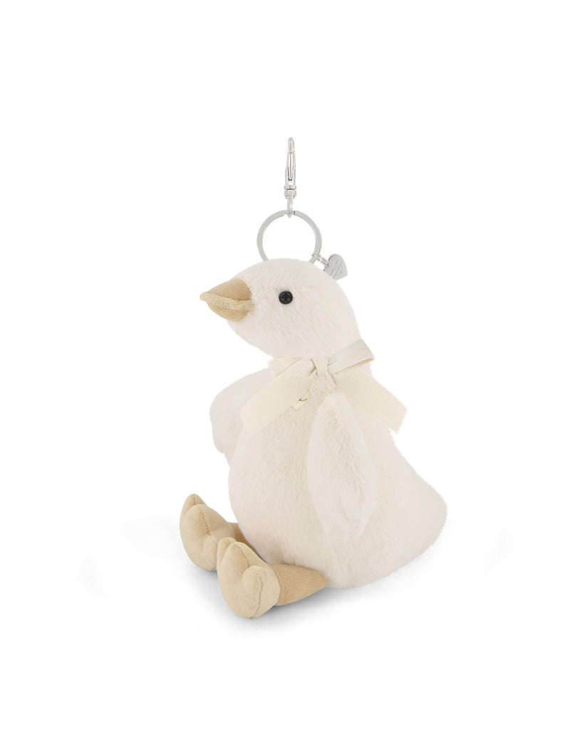 Chargez l'image dans la visionneuse de la galerie, BRELOQUE POUR SAC - ROSE LE CANARD AVEC BOUCLE - SNUGGLE BUNNIES
