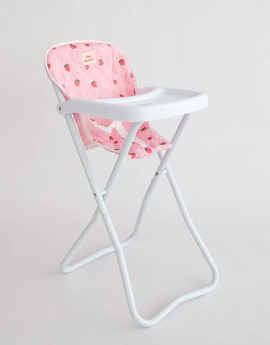 CHAISE HAUTE SUR PATTES POUR POUPÉE - FRAISES - TINY HARLOW