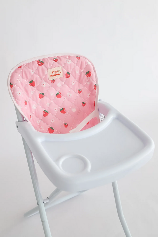 CHAISE HAUTE SUR PATTES POUR POUPÉE - FRAISES - TINY HARLOW