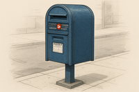 Dessin d’une boîte postale