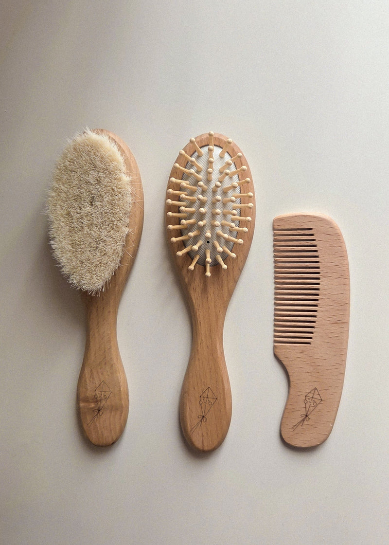 Load image into Gallery viewer, ENSEMBLE DE BROSSES ET PEIGNE À CHEVEUX - MENOUM
