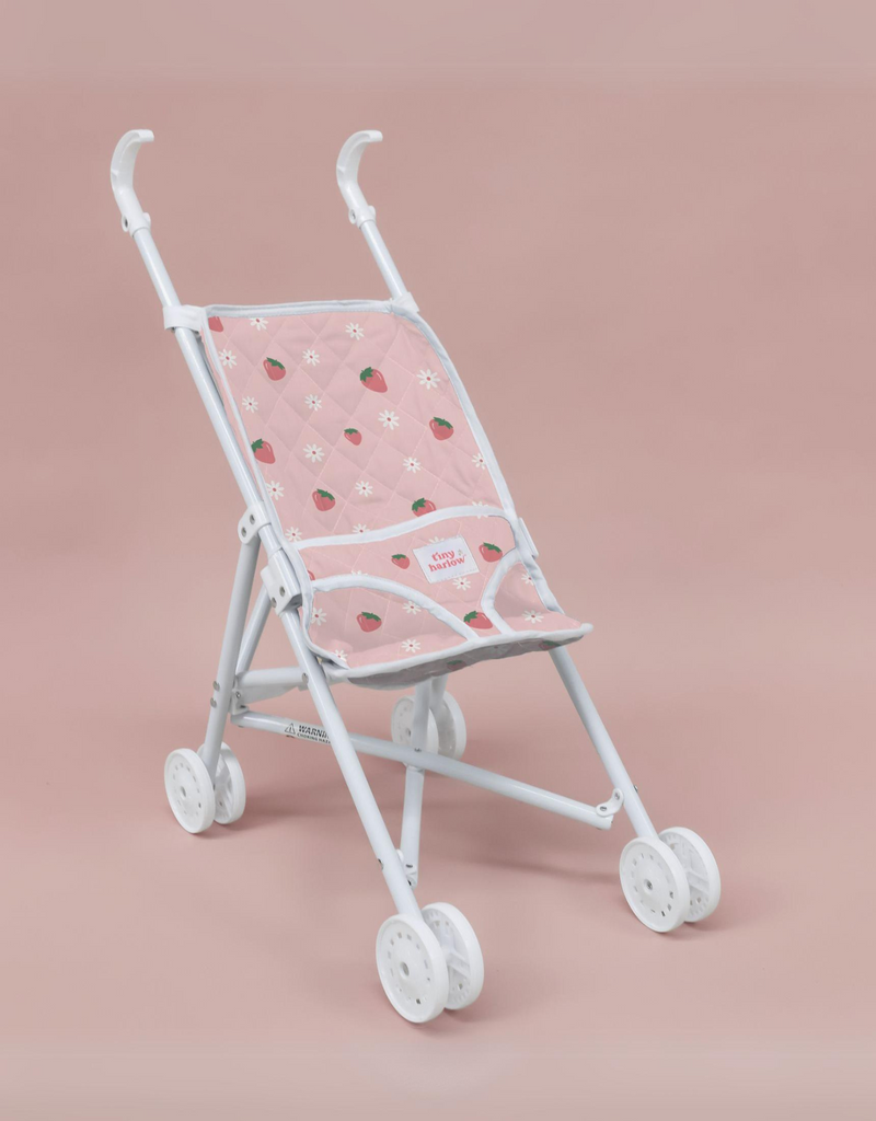 Load image into Gallery viewer, POUSSETTE POUR POUPÉE - FRAISES - TINY HARLOW
