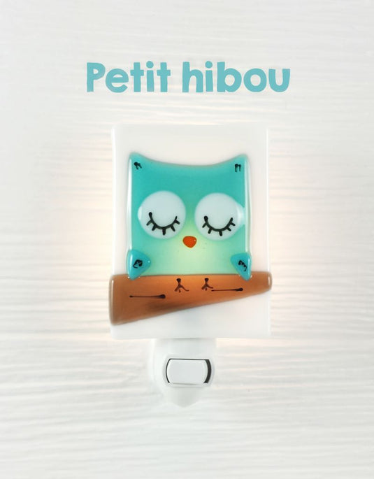 VEILLEUSE - PETIT HIBOU - TURQUOISE - VEILLE SUR TOI